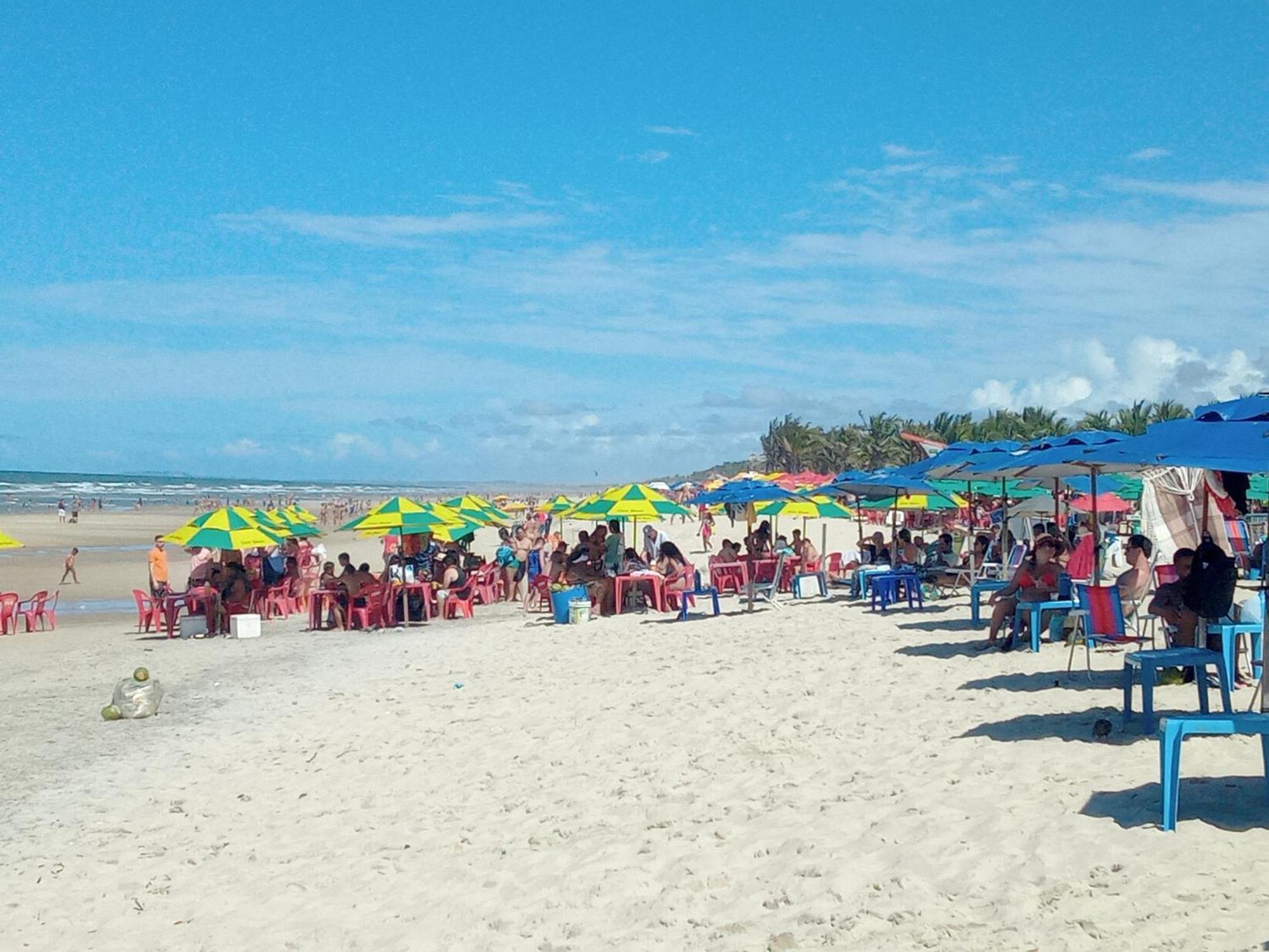 Flat Mar Brasil Tropical - Apartamento De 2 Quartos Com Suite E Vista Do Mar Fortaleza Dış mekan fotoğraf