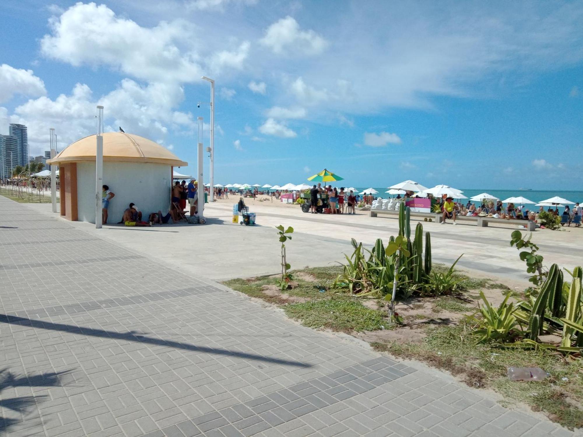 Flat Mar Brasil Tropical - Apartamento De 2 Quartos Com Suite E Vista Do Mar Fortaleza Dış mekan fotoğraf