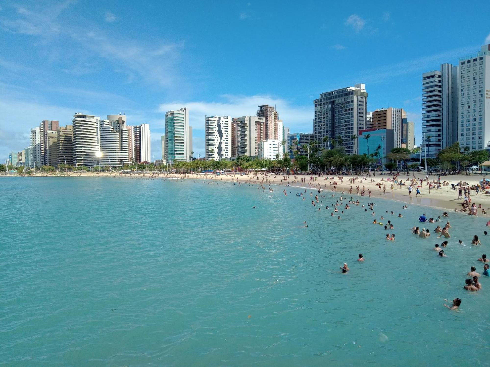 Flat Mar Brasil Tropical - Apartamento De 2 Quartos Com Suite E Vista Do Mar Fortaleza Dış mekan fotoğraf