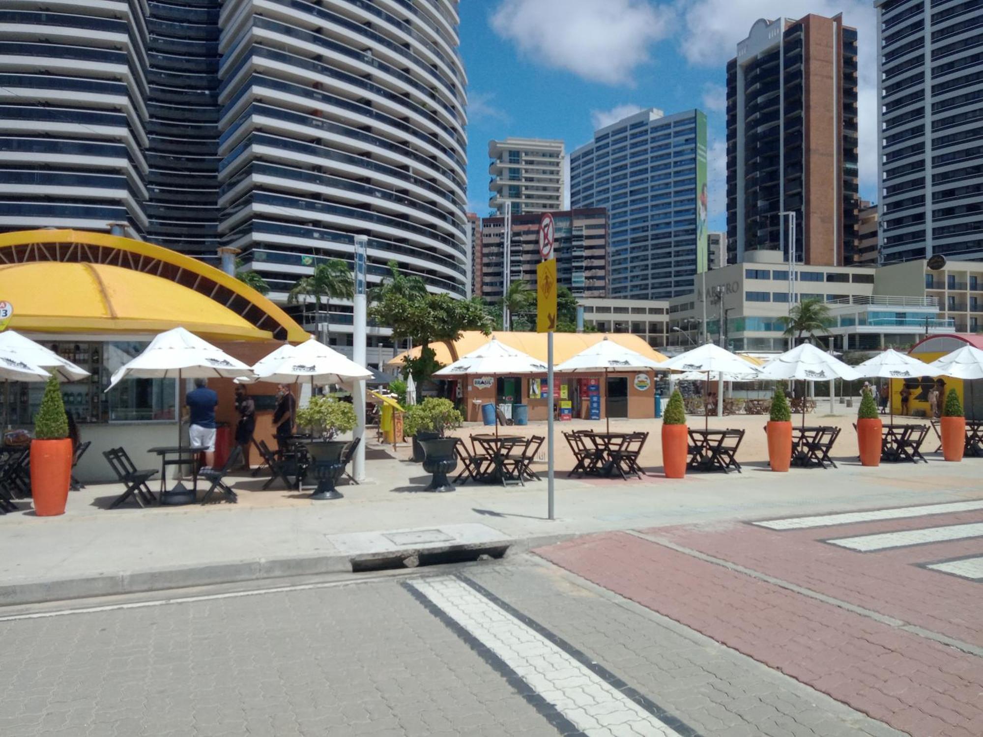 Flat Mar Brasil Tropical - Apartamento De 2 Quartos Com Suite E Vista Do Mar Fortaleza Dış mekan fotoğraf